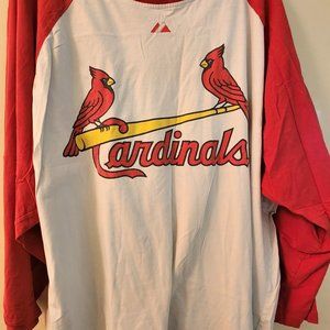 St. Louis Cardinals Vintage T-Shirt Size 4X Large '80s single stich Majestic